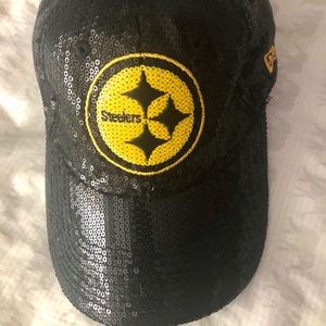 PINK Victoria’s Secret Steelers Sequin Ballhat